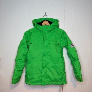 RIDE Snowboards Kids Green 3-in-1 Snow Jacket Size M 10–12 NWT